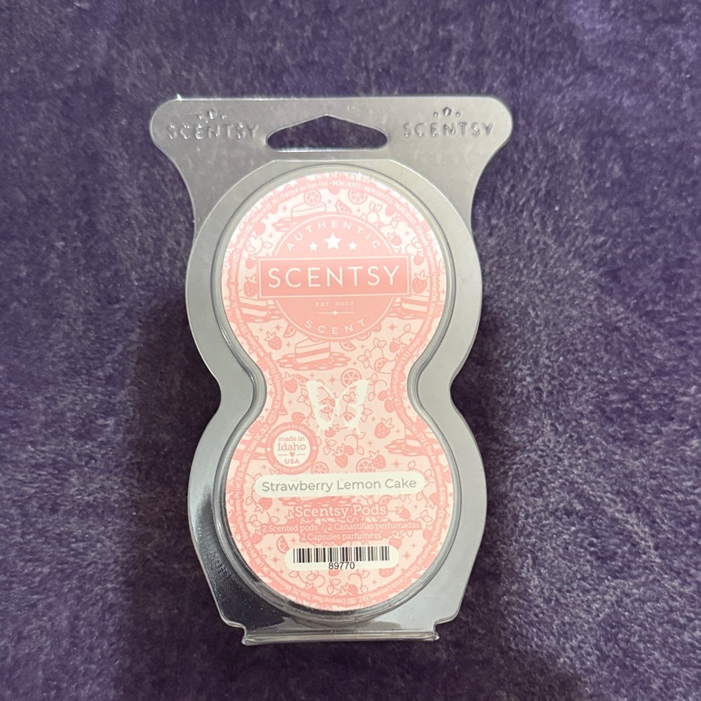 Scentsy Strawberry Lemon Cake Scent Pods - Soft Pink